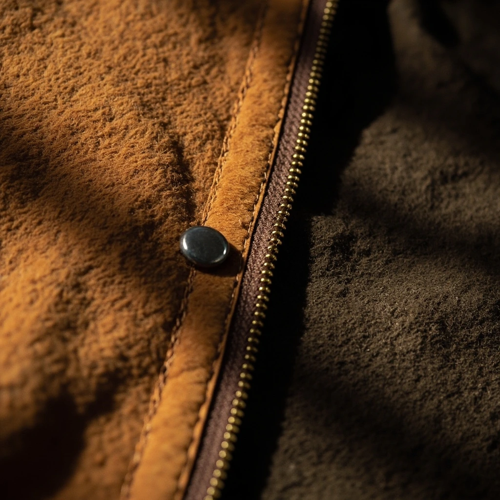 Natural cowhide leather with visible grain.